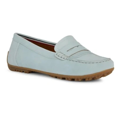Image of Geox Women&#039;s D Cosmopolis + Grip Moccasin, Lt Blue, 3 UK