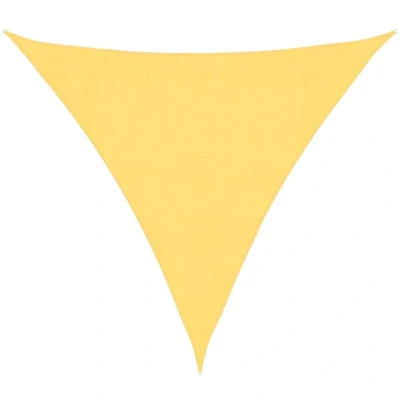 Image of vidaXL Sunshade Sail HDPE Triangular 3.6x3.6x3.6 m Beige