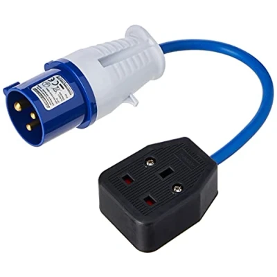 Image of Powermaster 16A 13A Fly Lead Converter Plug to Socket