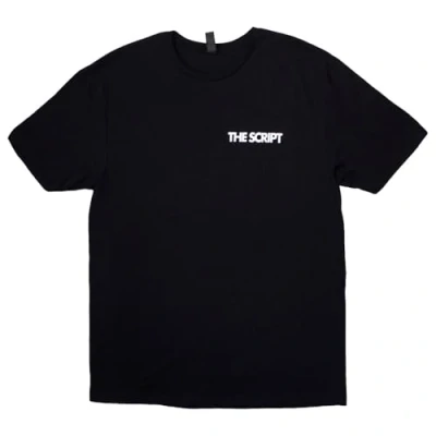 Image of Rock Off officially licensed products The Script Satellites and Pocket Band Logo T Shirt XL Black