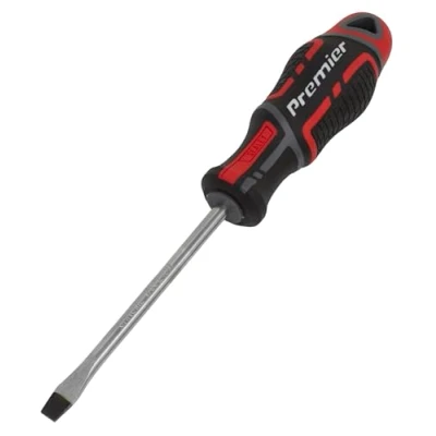 Image of Sealey Premier Screwdriver Slotted 6 x 100mm GripMAX®