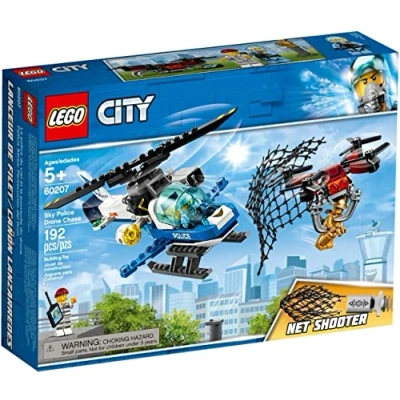 Image of City LEGO Sky Police Drone Chase 60207 Building Kit , New 2019 (192 Piece)