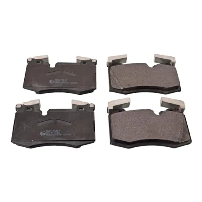Image of 34116784726, 34116789157 Brake pad set BLUE PRINT ADB114217 Front Axle prepared for wear indicator MINI: Hatchback, Clubman, Convertible
