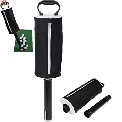 Image of Casiler Golf Ball Retriever Collector Portable Shag Bag Picker with Removable Tube