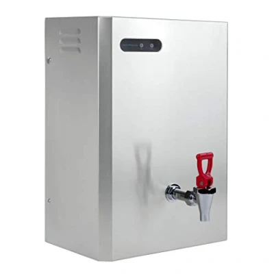 Image of wall mounted instant boiling water dispenser. Drinking hot boiler kettle for Staff Rooms and Offices (7.5 Litre)