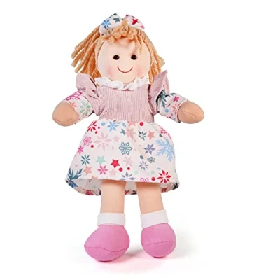Image of Bigjigs Toys, Shannon Doll (25cm), Toddler Doll, Rag Soft Dolls, Toys For 1 Year Old Girls, Baby Plush Toy, Girl Gifts