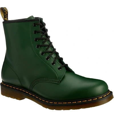 Image of Dr. Martens 1460 BOOT Laceup ankle boots, Size: 6, Green smooth Leather