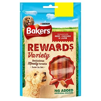 Image of Bakers Dog Treats Mixed Variety Rewards 100g (Pack of 8 x 100g)