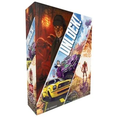 Image of Space Cowboys Unlock 9! Legendary Adventures Card Game Ages 10+ 1 6 Players 60 Minutes Playing Time Multicolor ASMSCUNLOCK09EN