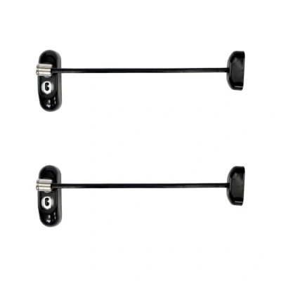 Image of UAP Window Restrictor with Key Safety Locks 20cm Cable, for Child Safety, Security Limiter All Types of Windows (2 Locks, Black Cable)