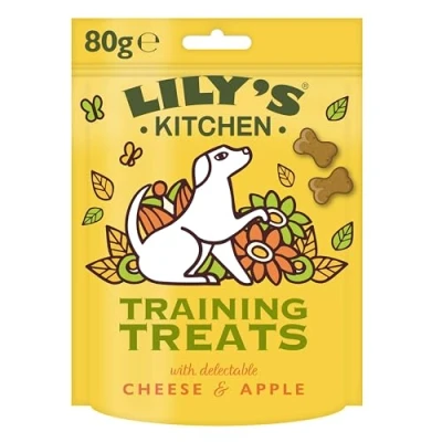 Image of Lily&#039;s Kitchen Made with Natural Ingredients Training Treats Cheese &amp; Apple Dog 8 x 80g