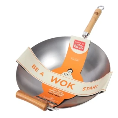 Image of School of Wok Star 14/35cm Carbon Steel Heavy Duty
