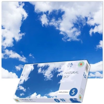 Image of Natural Sky 1000 Piece Jigsaw Puzzle Impossible Impuzzibles 66cm X 50cm Challenging Puzzles, Great Gift For All Ages