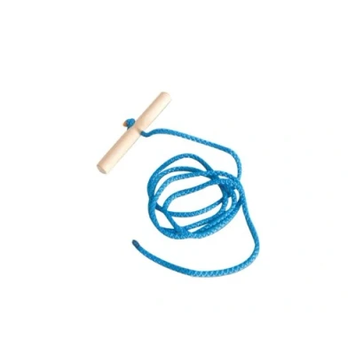Image of Sledge Rope With Wooden Handle Length 145 cm