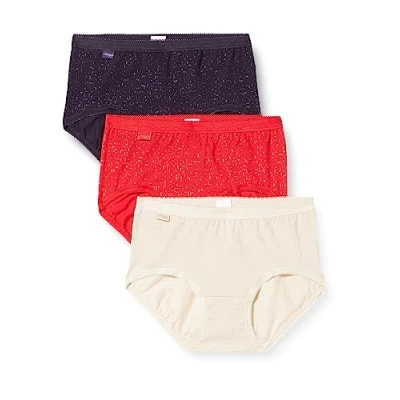 Image of Sloggi Basic+ Midi 3P Nude/Red/Purple Red 2XL 18