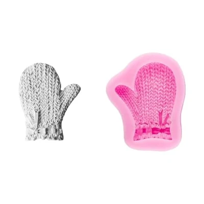 Image of Ideen mit Herz Silicone Mould Relief Glove Object Size: 6cm x 4.8cm