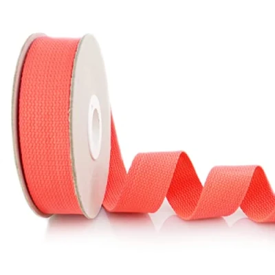 Image of Trimz Cotton Heavy Duty Webbing, Neon Pink, 5m x 30mm