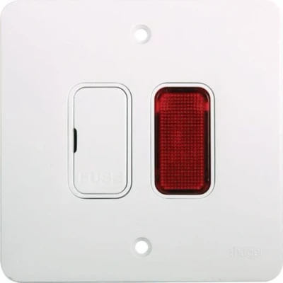 Image of Hager Sollysta Unswitched Fused Connection Unit with Neon 13 A WMGSU83N