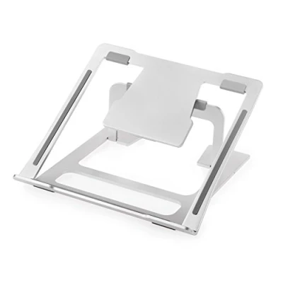 Image of Desire2 Portable Laptop Stand, 6 Adjustable Angles, Computer Riser Stand for Desk, Compatible with Notebook, MacBook Air &amp; Pro, Dell, HP, Lenovo up to 15 inch, Aluminium Silver