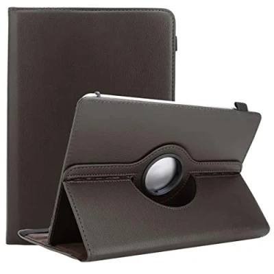 Image of Cadorabo Tablet Case compatible with Lenovo Tab M10 (TB X505F) NOT for HD, FHD, FHD Plus, HD2 in BROWN 360 degree faux leather protective cover stand function and elastic band