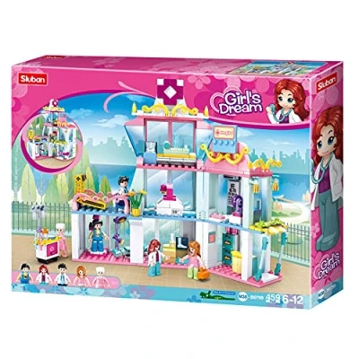 Image of Sluban M38 B0799 Girls Dream Hospital 459 Pieces, Multicolored