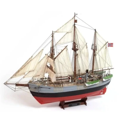 Image of Occre Fram 12011 Mounting Kit Wood and Metal Scale 1:85 L 586 mm Height 441 Width 205 Including Sails