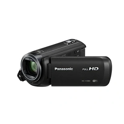 Image of Panasonic HC V380EG K Full HD Camcorder (Full HD, 50x Optical Zoom, 28 mm Wide Angle, 5 Axis Image Stabiliser Hybrid OIS+ WiFi) Black (Renewed)