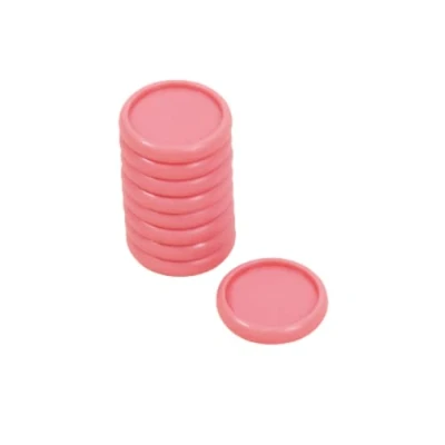 Image of Craftelier Plastic S Disc Rings for Binding Planners, Notebooks or Albums Ideal Scrapbooking and Other Crafts Pack of 9 pcs. 25 mm Diameter Colour Pink