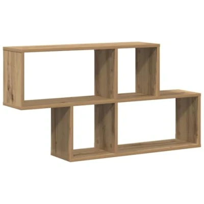 Image of vidaXL Wall Shelf Artisan Oak 100x20x53 cm Engineered Wood