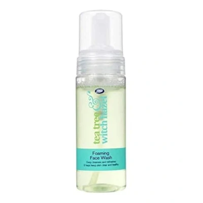 Image of Boots Tea Tree and Witch Hazel Foaming Face Wash 150ml Helps Keep Skin Clear Healthy by