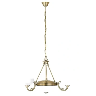 Image of EGLO Pendant Luminaire, Metal, E14, White