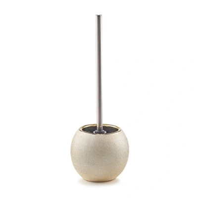 Image of Zeller 18758 Toilet Brush Stoneware Glitter, Gold, 12 x 34 cm