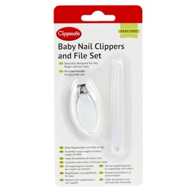 Image of Clippasafe Baby Nail Clippers and File Set