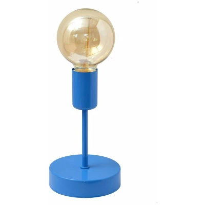 Image of Helam Tube Table Lamp Blue 12cm