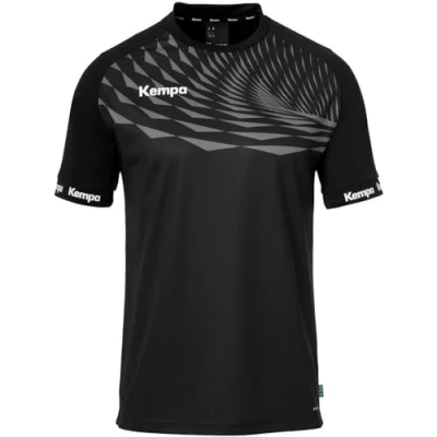Image of Kempa Wave 26 shirt men&#039;s boys sports short sleeve functional handball gym fitness jersey elastic and breathable