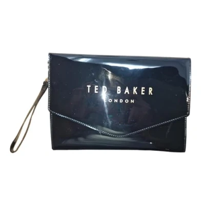 Image of Ted Baker Abbiay Branded envelope clutch Pouch in Black