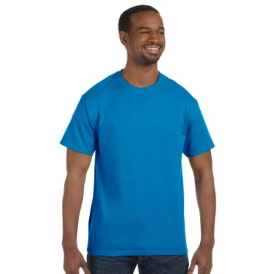 Image of Gildan Mens Heavy Cotton Short Sleeve T Shirt (L) (Saphire)