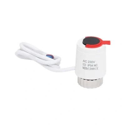 Image of HWEIH 1/5 Pieces 230V Normally Closed NC M28*1.5mm Electric Thermal Actuator for Underfloor Heating Thermostatic Radiator Valve(1 Piece White)