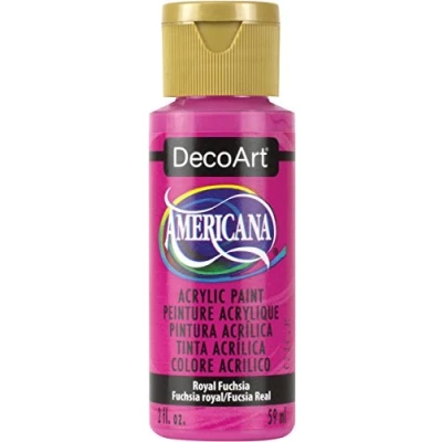 Image of DecoArt Americana 2 oz Acrylic Multi Purpose Paint, Royal Fuchsia