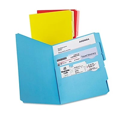 Image of Pendaflex Divide It Up File Folders, Letter Size, Assorted Colors, 12/Pack (10773)