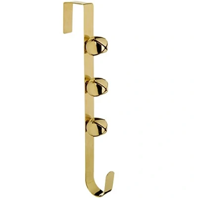 Image of WeRChristmas Bells Wreath Hanger Christmas Decoration 38 cm, Gold