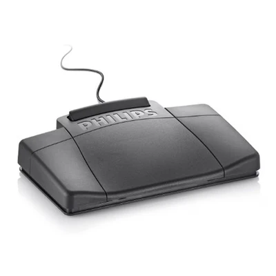 Image of Philips Transcription Kit of Machine 155 Power Supply 234 Headset and 210 Foot Control Ref LFH720T