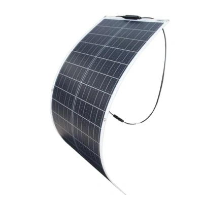 Image of 100W 12V Flexible Monocrystalline Solar Panel with High efficiency Ultra thin Light weight Waterproof for Motorhome,Roofs,Caravan,Boats and Uneven Surfaces (1)