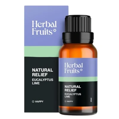 Image of Aerosoul® Essential Oil Blend Natural RELIEEF Aromatherapy Oil, Eucalyptus+Lime Mix, 100% Pure+Natural, Diffuser SPA, Candle Making, Premium Quality, 20ml