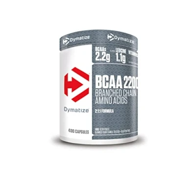 Image of Dymatize BCAA 2200 Caps 400er Essential Amino acids leucine, isoleucine, valine