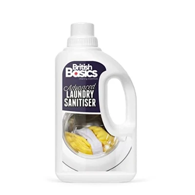 Image of BritishBasics Anti Bacterial Laundry Sanitiser Cleanser Liquid Additive 1 Litre,Clear