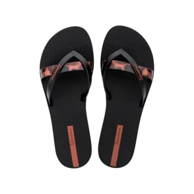 Image of Ipanema Women&#039;s Kirei Chic Fem Flip Flop, Brown, 8 UK