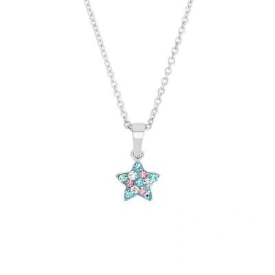 Image of Prinzessin Lillifee Collana con pendente per bambine in argento sterling 925, Preciosa, 35+3 cm, multicolore, stella, fornita confezione regalo gioiello, 2013183