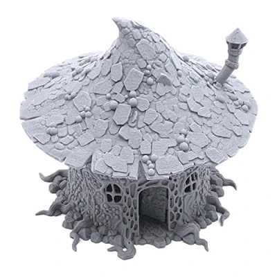 Image of Goblin Mushroom Hovel by Printable Scenery Compatible with Dungeons and Dragons (DND, D&amp;D), 28mm Miniature Wargaming, Tabletop RPGs, Wargame
