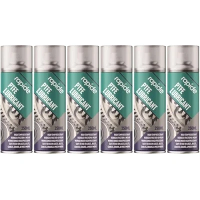Image of DIOXSTAR PTFE Grease Aerosol Lubricant Spray, High Performance, Reduce Friction &amp; Wear on Chains, Belts, Cables, Provides Lubrication and Corrosion Protection, 250ml (6 PCS)